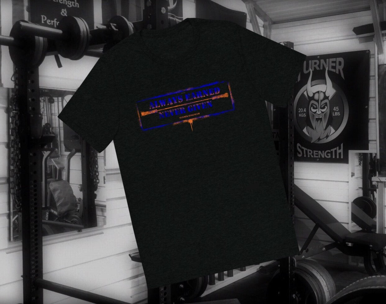 Always Earned Never Given Short Sleeve T-Shirt-Front Only