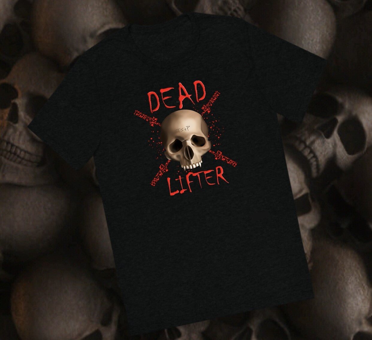 Skull Deadlifter Black Short Sleeve T-Shirt