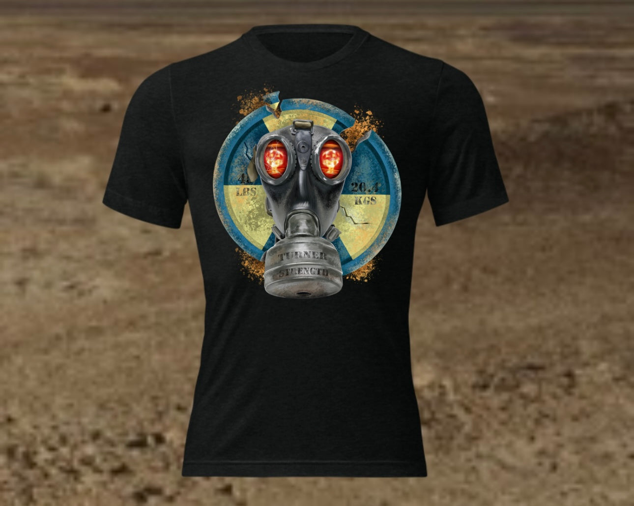 Gas Mask Black Short Sleeve T-Shirt