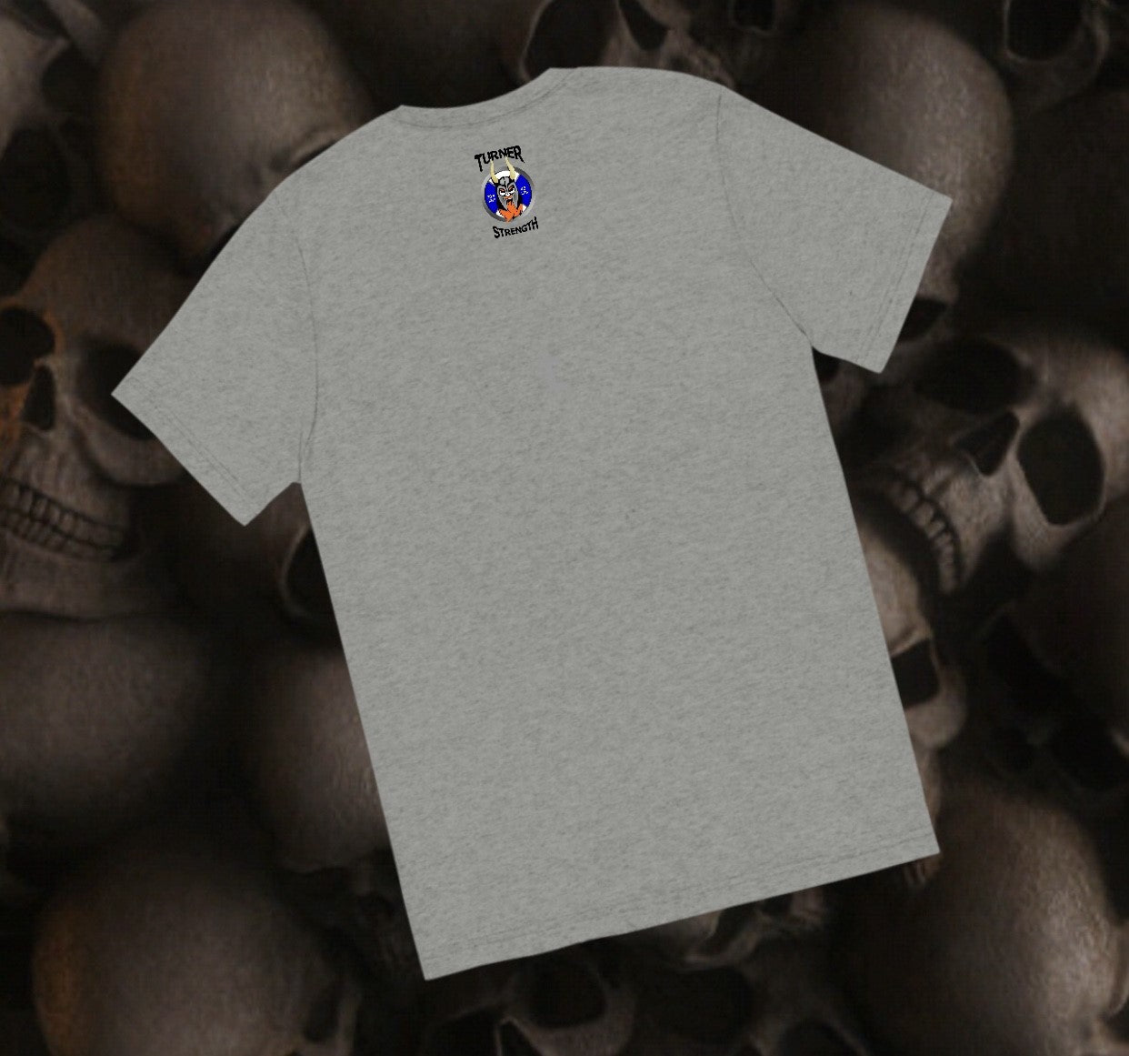 Skull Deadlifter Grey Short Sleeve T-Shirt